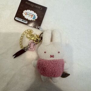Bruna Cacao Bruna Fluffy Bag Charm Miffy Pink Japan NEW